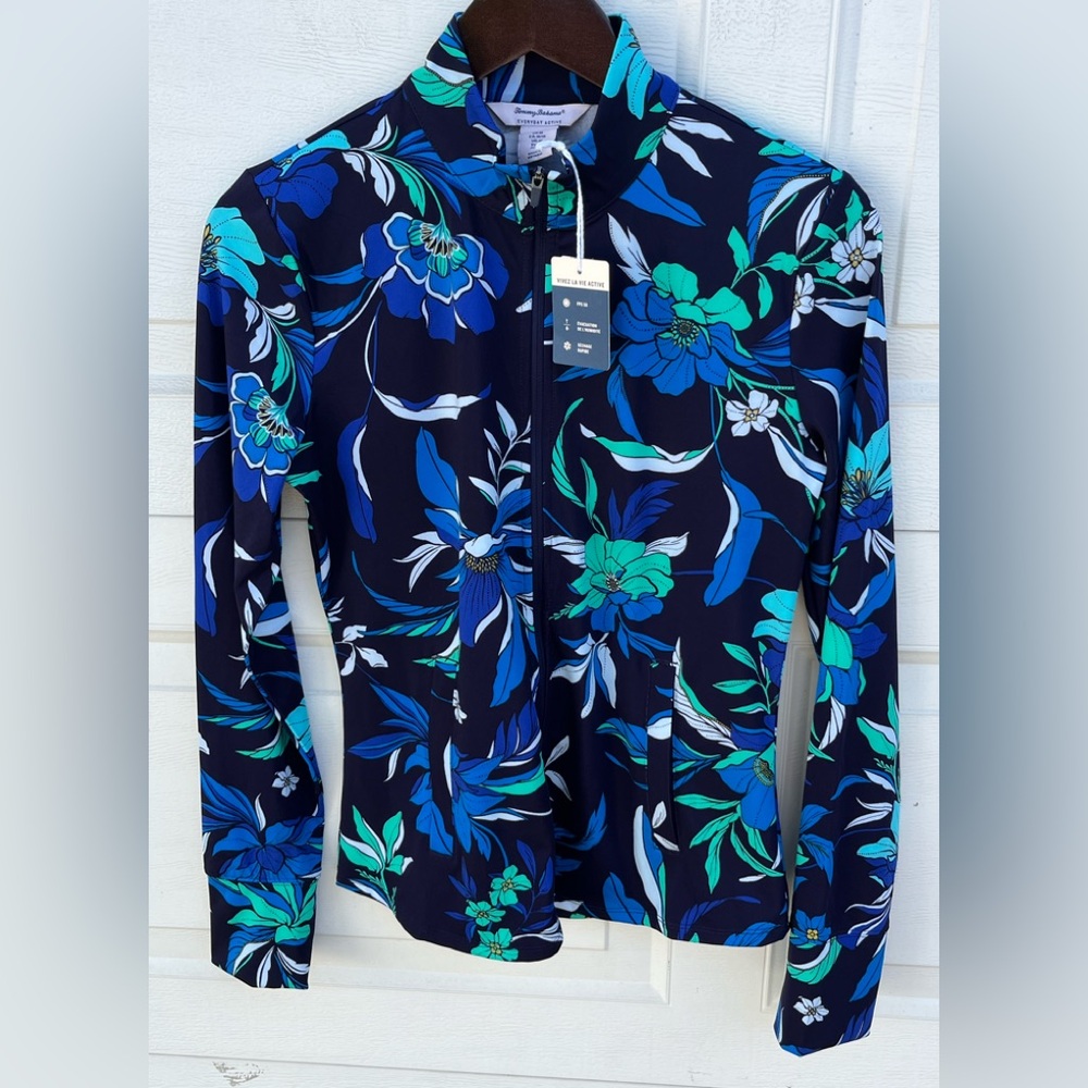Women's Tommy Bahama Aruba‎ Lani Bay Full Zip Floral Active Jacket M